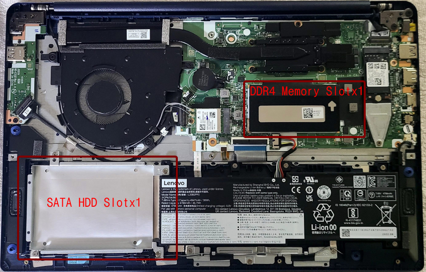 联想 Slim3 15ABA7 R5 - 内部