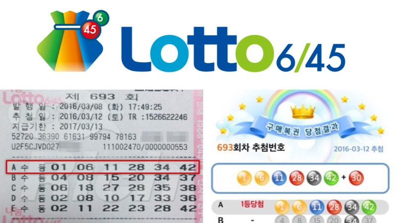 Lotto korea 6 45 result store