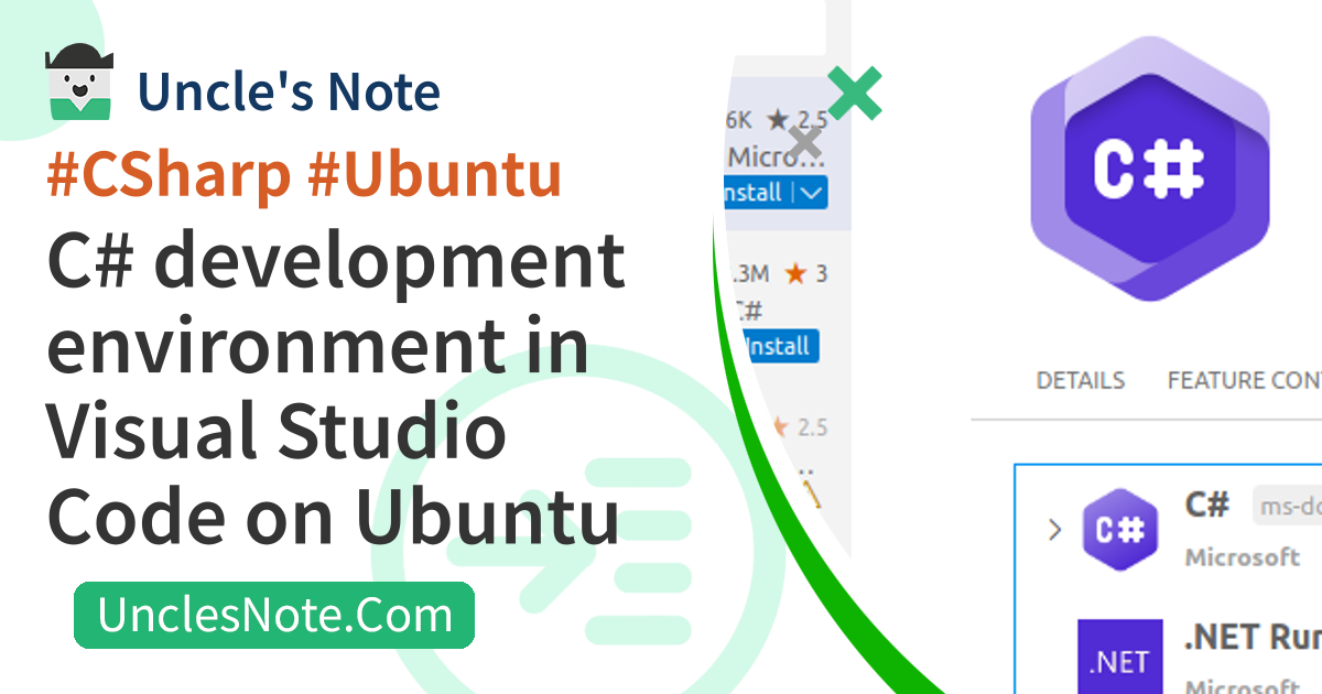 C# development environment in Visual Studio Code on Ubuntu