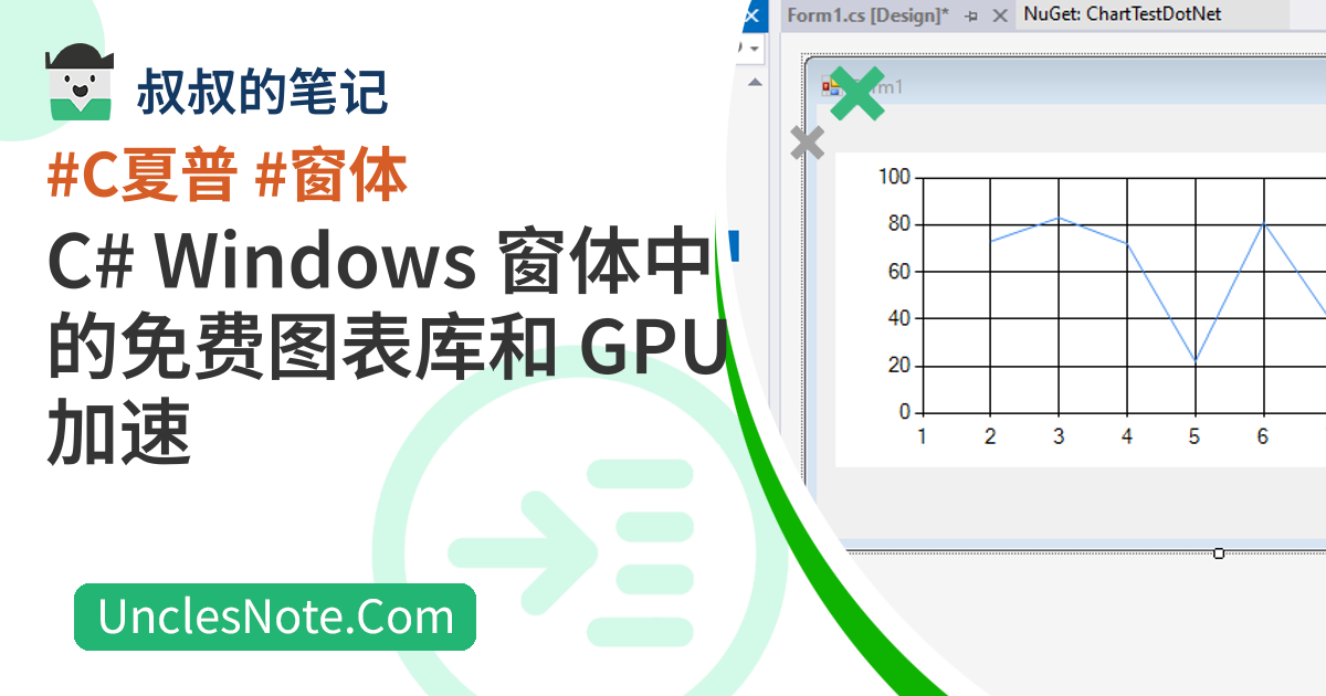 C# Windows 窗体中的免费图表库和 GPU 加速